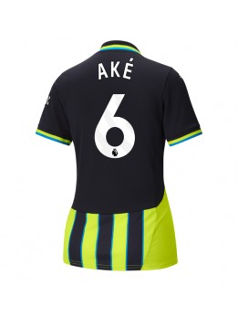 Manchester City Nathan Ake #6 Auswärtstrikot für Frauen 2024-25 Kurzarm